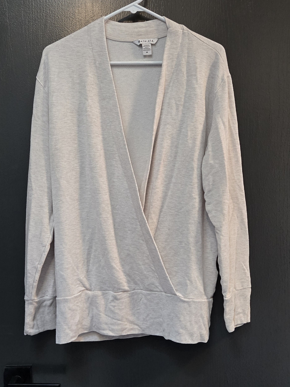 Athleta Purana V-Neck Wrap Sweatshirt
